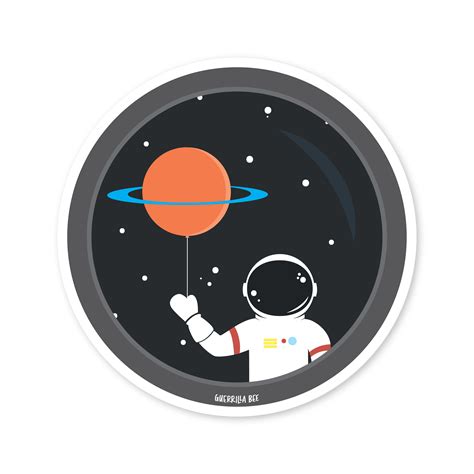 Astronaut Sticker - Guerrilla Bee png image