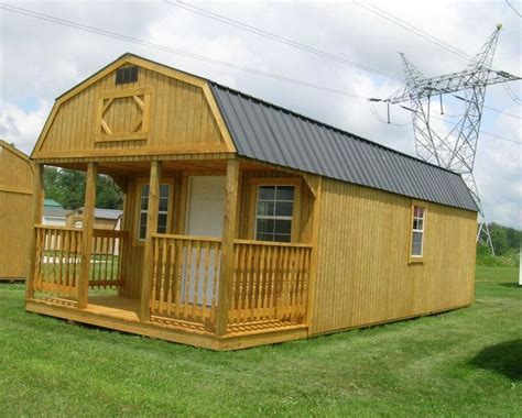 Small cabin workable sustainable pantry. Mennonite portable Garage Shed Cabin Barn Tiny House No ...