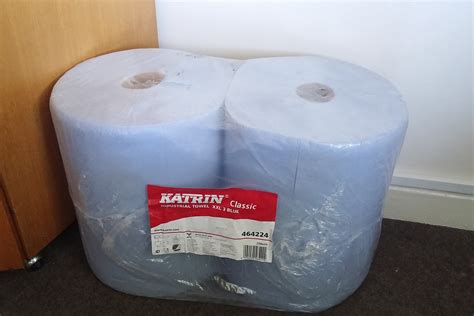 Katrin 464224 Classic Industrial Paper Towel Roll Xxl 3 Blue Laminated