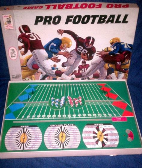 Vintage Pro Football Game By Milton Bradley 1964