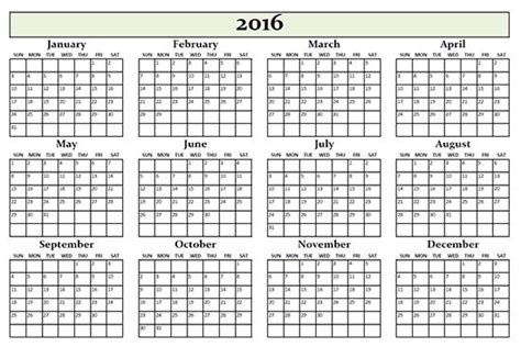 Blank Annual Calendar Annual Calendar Annual Calendar Printable