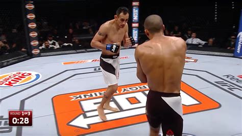 Tony took barboza to deep waters and beat him but let's not paint a weird picture and ignore other factually correct information because it doesn't fit the prior to that tony was pushing the pressure then shot for edson's legs. Tony Ferguson vs. Edson Barboza full fight video - MMA Fighting