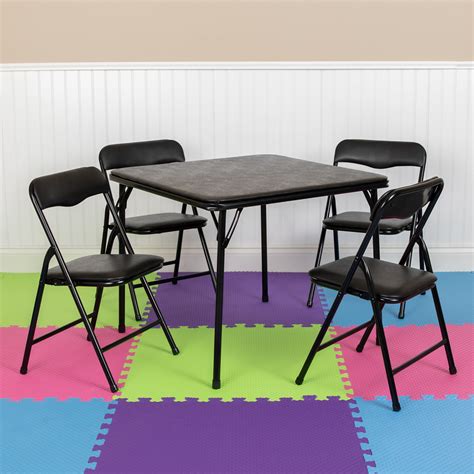 Lancaster Home Kids 5 Piece Folding Table And Chair Set Kids Activity