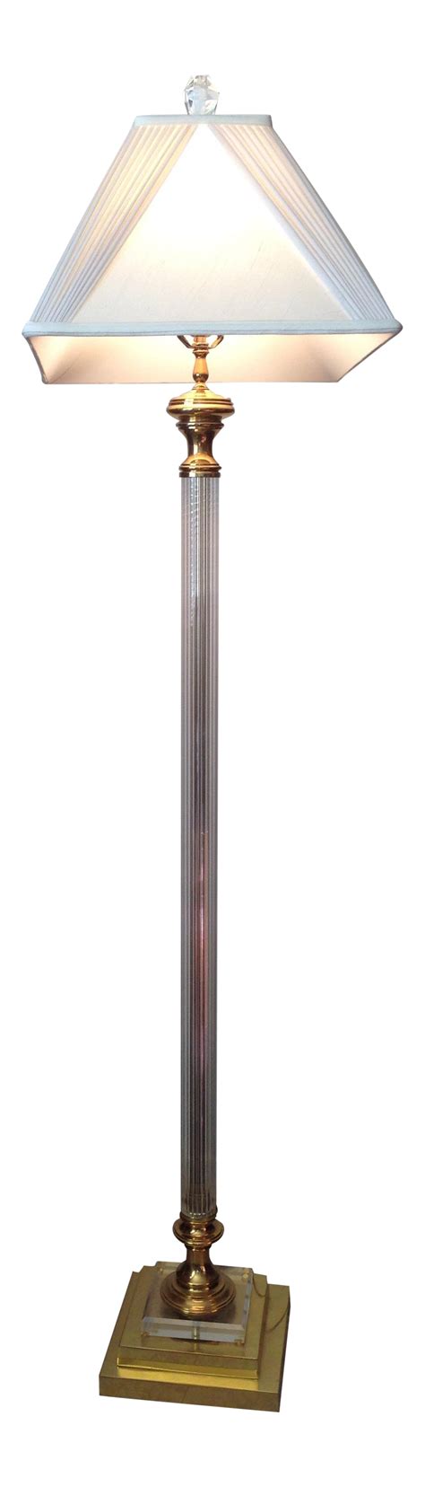Beautiful floor lamps give excellent illumination, heightening the space. Crystal Glass & Brass Floor Lamp (With images) | Floor lamp, Beautiful floor lamps, Shop floor lamps