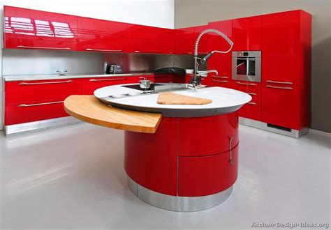 Modern red kitchens mix fashion with passion, and are surprisingly popular in modern homes. Pictures of Kitchens - Modern - Red Kitchen Cabinets ...