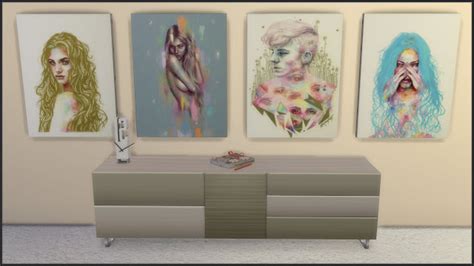 Sims 4 Ccs The Best New Canvas Set By Tatschu
