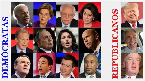Los Candidatos Demócratas Y Republicanos A Las Elecciones De Eeuu 2020 Uno A Uno