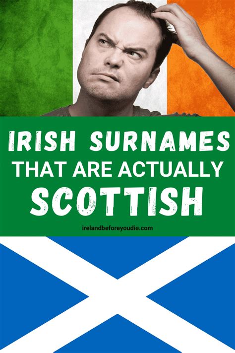 Top 10 Irish Surnames That Are Actually Scottish