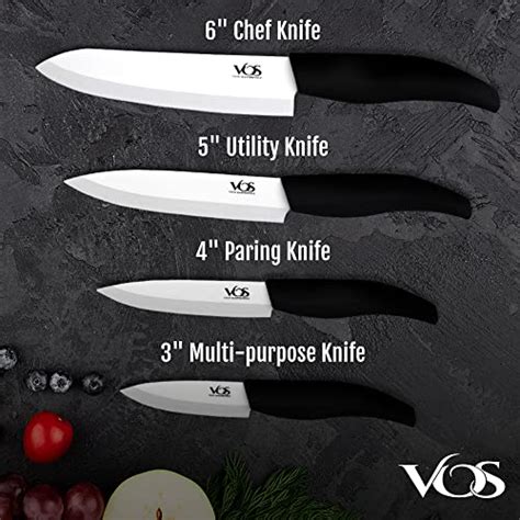 Vos Ceramic Knife Set Ceramic Knives Set For Kitchen Ceramic Kitchen