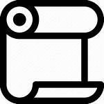 Roll Vinyl Thermal Paper Receipt Icon Editor