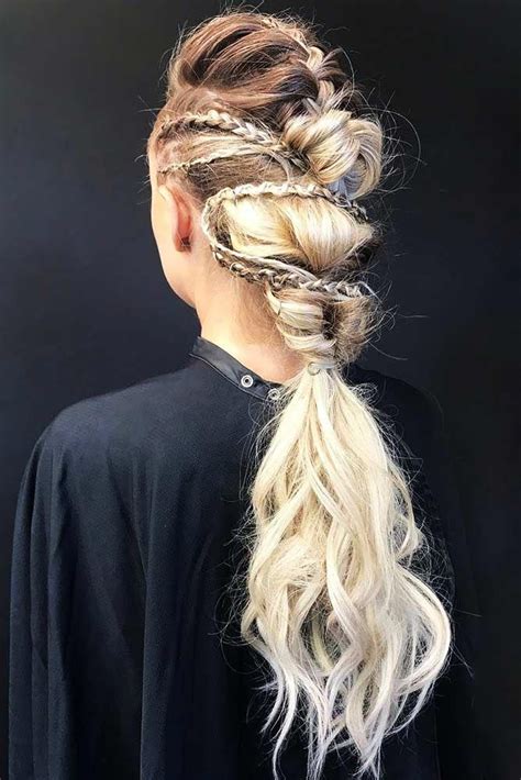That's viking hairstyles which are synonymous with traditional. Vikings Lagertha Hair Tutorial | Lagertha hair, Low pony ...