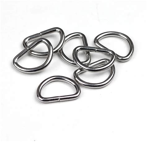 20 pieces lot 15mm metal d shaped buckle luggage metal d buckle d ring semicircle button
