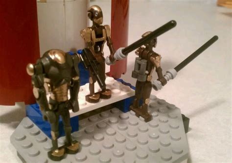 Lego Star Wars Custom Gold Elite Jetpack Commando Droids