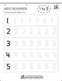 Kids will get to practice writing individual letters, the names of colors, cute animals, days of the week, months of the year, the four. Kindergarten Printable Worksheets - Writing Numbers to 10 ...