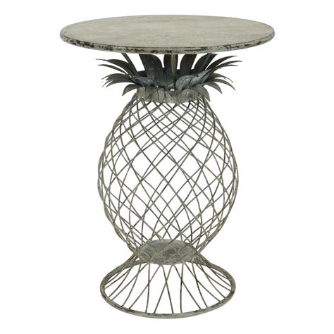 Bombay Outdoors Kailua Pineapple Metal Outdoor Side Table A100048 The