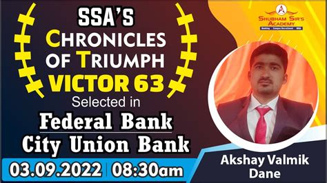 CHRONICLES OF TRIUMPH (COT) VICTOR 63 || Akshay Valmik Dane || #SSA #