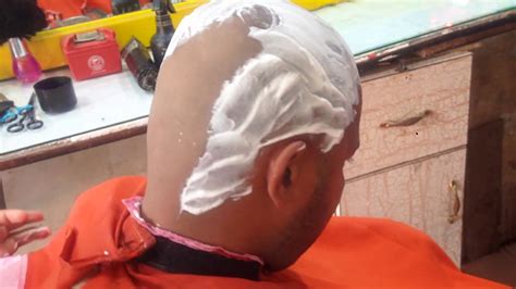 Shaving Head In A Barber Shop Top Barbers Youtube