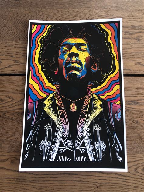 Jimi Hendrix Psychedelic Art Print Etsy Psychedelic Art Jimi Hendrix Art Prints