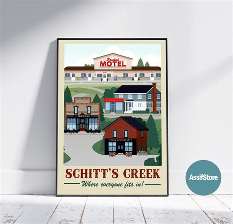 Schitts Creek Poster Schitts Creek Print Retro Etsy