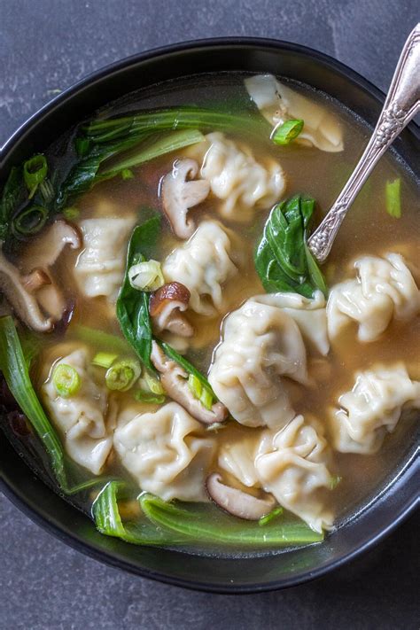 Quick Easy Wonton Soup Recipe Momsdish