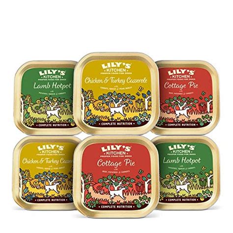 Lilys Kitchen Classic Dinners Trays Multipack Wet Dog Food 6 X 150 G
