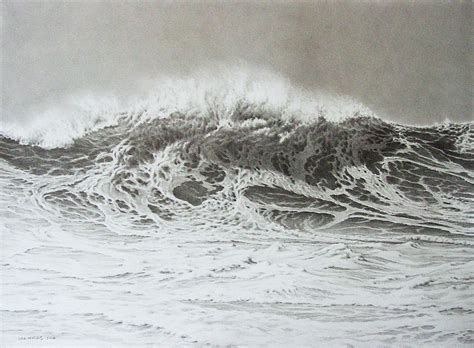 How do you draw water and waves? Lee Mothes - Big Waves Live - Pencil Drawings of Ocean ...
