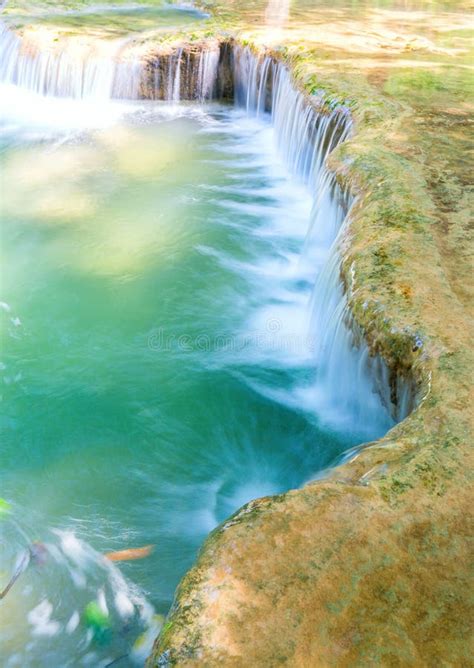 Blue Stream Waterfall Stock Photo Image Of Kanchanaburi 30984896