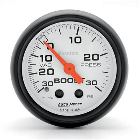 Auto Meter Phantom Boost Gauge 30 Psi Atm 5703