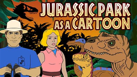 Nostalgisches Intro Zu Einer Fiktiven „jurassic Park Zeichentrickserie
