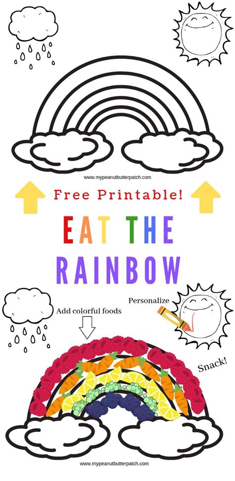 Eat The Rainbow Free Printable My Peanut Butter Patch Eat The