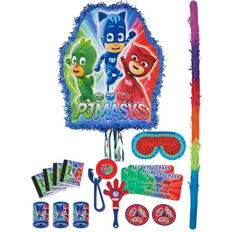 Party City Pj Masks Pull String Pinata Kit Includes Bat Blindfold And