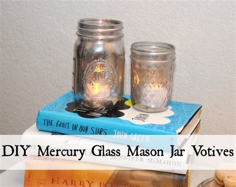 Diy Mercury Mason Jar Votives The Tiptoe Fairy