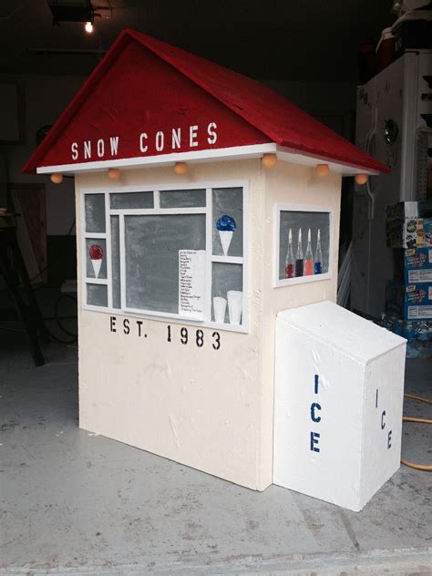 Miniature Snow Cone Stand For The Frisco Community Parade Replica Of