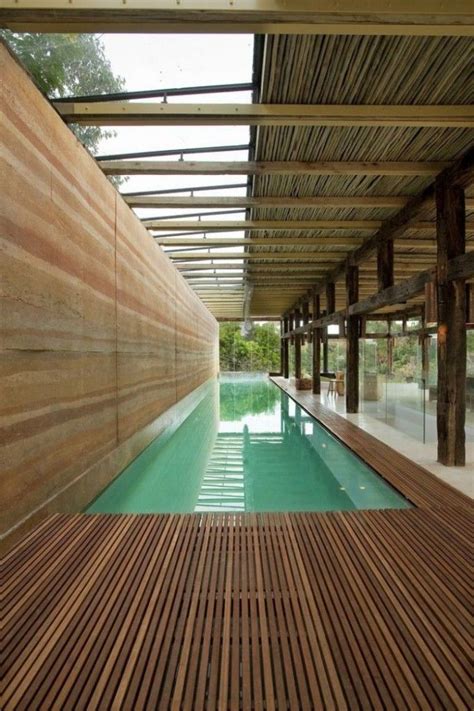 Local business in alicante, spain. semi indoor lap pool with wooden deck | Indoor swimming ...
