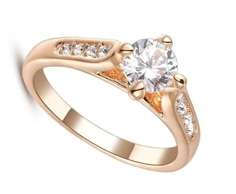 Wholesale Fashion Imitation Diamond Jewelry Wedding Ring Engagement