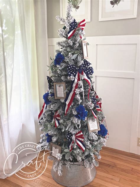 Printable patriotic pinwheels ~ these free printable pinwheels are a great decoration for your patriotic party and a fun activity to keep the little ones occupied. Patriotic Christmas Tree with Simple Red, White, and Blue ...