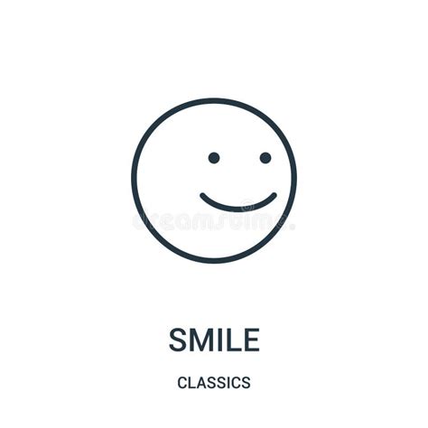 Smile Icon Vector From Classics Collection Thin Line Smile Outline
