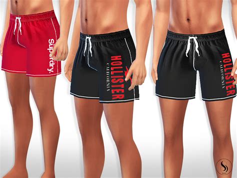 The Sims Resource Male Sims Athletic And Swim Shorts