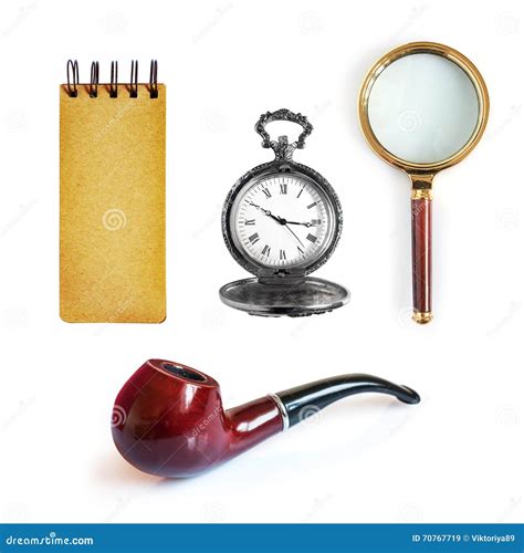 Collection Of Detective Tools Stock Image Image Of Detective Science