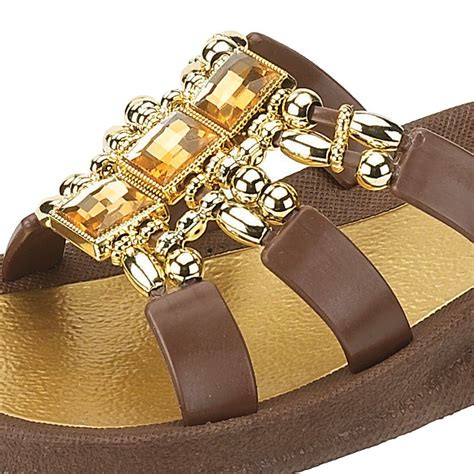 Grandco Sandals Dimension 25552e Jeweled Sandals For Ladies