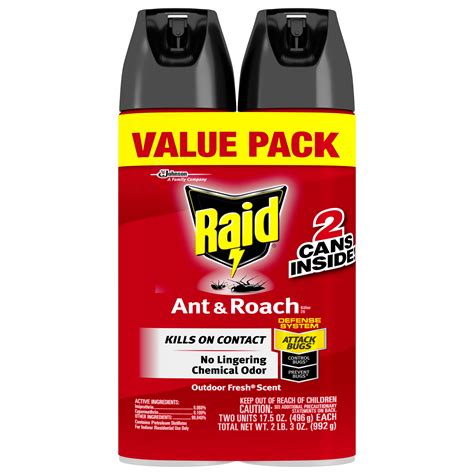 Raid Ant And Roach Killer Fragrance Free 20 Oz 2 Count