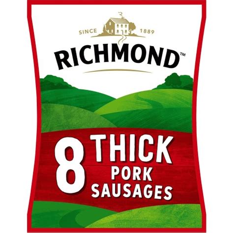 Richmond 8 Thick Pork Sausages 8 X 410g Compare Prices And Where To