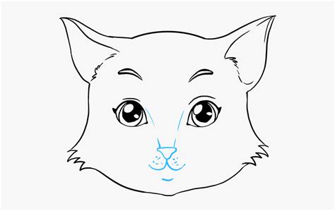 Clip Art How To Draw Cat Ears Cat Face Draw Art Free