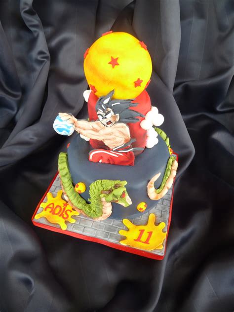 It is a fantastic idea because that way you can recreate scenes of the series, without much complication, fast and obtaining very original. Dragonball Z Cake - CakeCentral.com