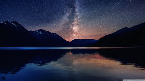 Wenn du nur ein neues willst, ein bild was dir gefällt öffnen und rechtsklick als hintergrundbild (am besten. Milky Way Mountains Landscape by Yakub Nihat 4K HD Desktop ...