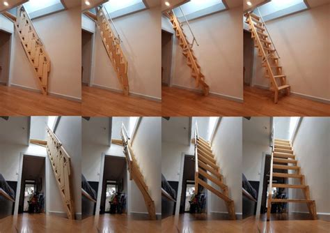 Bcompact Hybrid Stairs Fold Flat To Provide More Living Space Loft