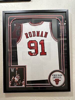 Dennis Rodman Autographed Signed Chicago Bulls Custom Jersey Framed W