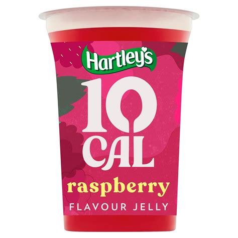 Hartleys 10 Cal Raspberry Flavour Jelly 175g Tinned Fruit Desserts