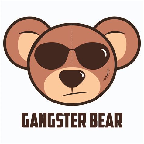 Gangsta Bear Bear Drawings Gangster Hd Png Download Kindpng Music