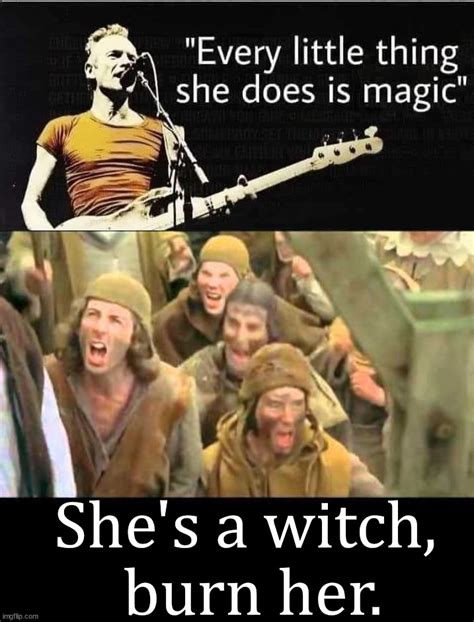 image tagged in she s a witch burn her monty python imgflip